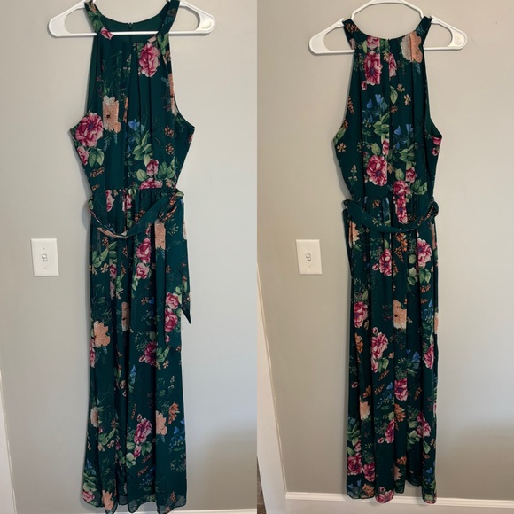Bundle of Two Eliza J Green and Blue Floral Maxi Dress - Picture 8 of 11